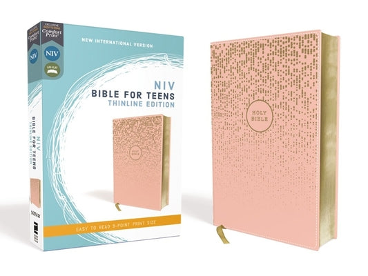 Niv, Bible for Teens, Thinline Edition, Leathersoft, Pink, Red Letter Edition, Comfort Print -- Zondervan, Imitation Leather
