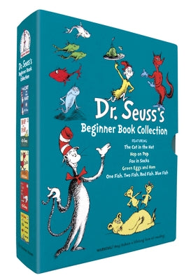Dr. Seuss's Beginner Book Boxed Set Collection: The Cat in the Hat; One Fish Two Fish Red Fish Blue Fish; Green Eggs and Ham; Hop on Pop; Fox in Socks -- Dr Seuss, Boxed Set