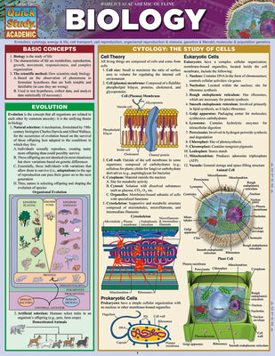 Biology: A Quickstudy Laminated Reference Guide -- Randy Brooks, Other