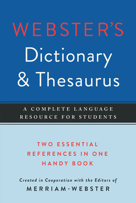 Webster's Dictionary & Thesaurus -- Merriam-Webster, Paperback