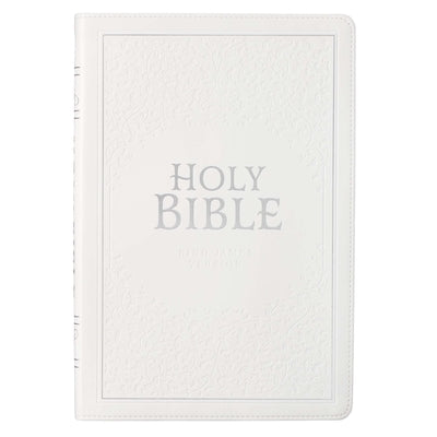 KJV Thinline White Wedding Bible -- , Leather