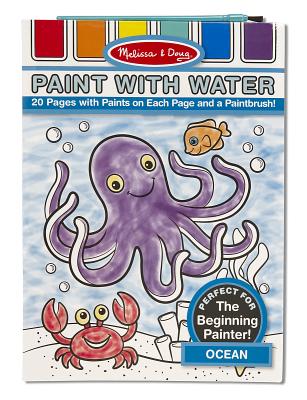 Cover Image for Paint with Water - Ocean [With Paint Brush] -- Melissa & Doug, Paperback