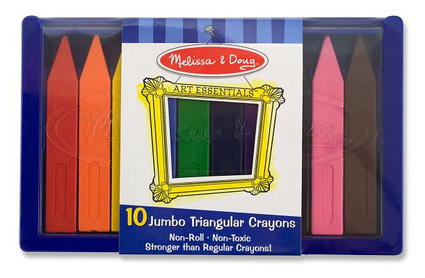 Cover Image for Jumbo Triangular Crayons (10 Pc) -- Melissa & Doug, Other