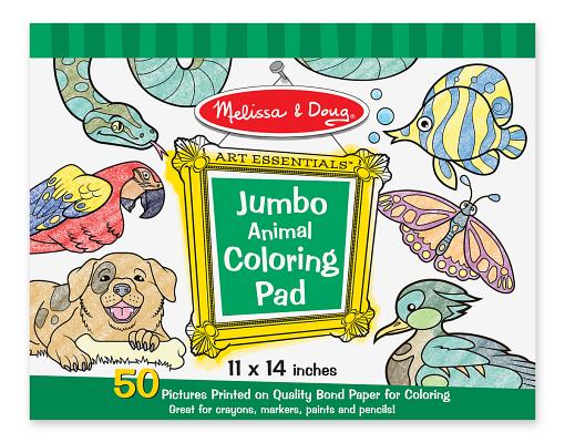 Cover Image for Jumbo Coloring Pad - Animal -- Melissa & Doug, Novelty