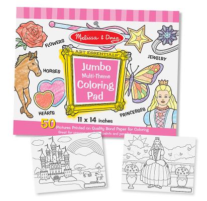 Cover Image for Jumbo Coloring Pad - Pink (11 X 14) -- Melissa & Doug, Other Merchandise