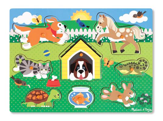 Cover Image for Pets Peg Puzzle - 8 Pieces -- Melissa & Doug, Toy