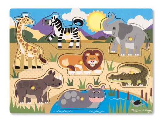 Cover Image for Safari Peg Puzzle - 7 Pieces -- Melissa & Doug, Other