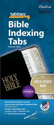 Cover Image for Bible Tab-Catholic-Mini: Mini Gold-Edged Catholic Bible Tabs -- Tabbies, Other