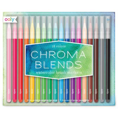 Cover Image for Chroma Blends Watercolor Brush Markers - Set of 18 -- Ooly, Other