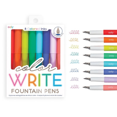 Cover Image for Color Write Fountain Pens Set of 8 -- Ooly, Other