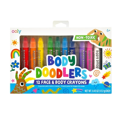 Cover Image for Body Doodlers Face & Body Crayons - Set of 12 Colors -- Ooly, Other