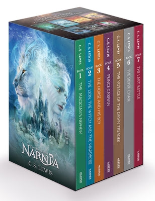 Cover Image for The Chronicles of Narnia 7-Book Box Set: The Magician's Nephew, the Lion, the Witch and the Wardrobe, the Horse and His Boy, Prince Caspian, the Voyag -- C. S. Lewis, Boxed Set