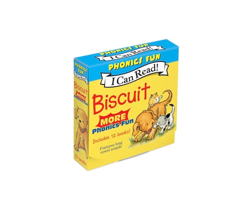 Cover Image for Biscuit: More 12-Book Phonics Fun!: A Box of 12 Mini-Books Featuring Short and Long Vowel Sounds for Dog Lovers -- Alyssa Satin Capucilli, Paperback