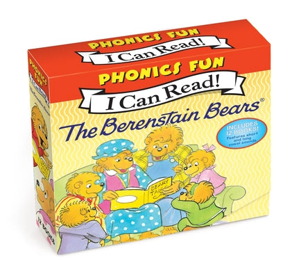 Cover Image for The Berenstain Bears 12-Book Phonics Fun!: Includes 12 Mini-Books Featuring Short and Long Vowel Sounds -- Mike Berenstain, Boxed Set