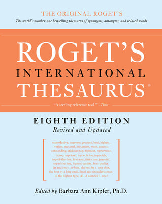 Cover Image for Roget's International Thesaurus, 8th Edition -- Barbara Ann Kipfer, Paperback