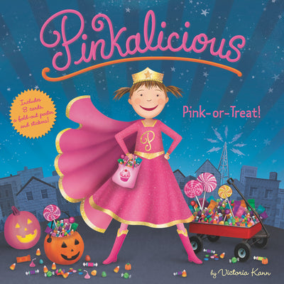 Cover Image for Pinkalicious: Pink or Treat!: Includes Cards, a Fold-Out Poster, and Stickers! [With Sheet of Stickers] -- Victoria Kann, Mixed Media Product