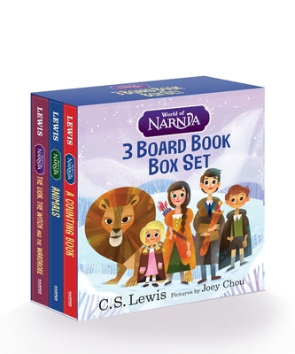 Cover Image for World of Narnia: 3 Box Set: The Lion, the Witch, and the Wardrobe, the Chronicles of Narnia: Animals, the Chronicles of Narnia: A Counting Book -- C. S. Lewis, Mixed Media Product