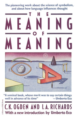 Cover Image for Meaning of Meaning -- C. K. Ogden, Paperback