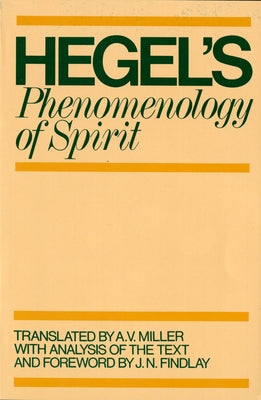 Cover Image for Phenomenology of Spirit -- G. W. F. Hegel, Paperback
