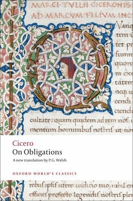 Cover Image for On Obligations: de Officiis -- Cicero, Paperback