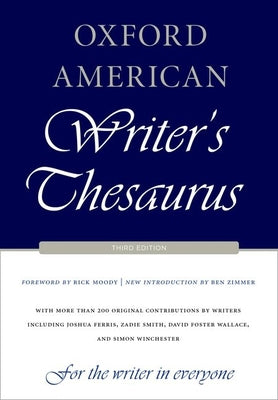 Cover Image for Oxford American Writer's Thesaurus -- David Auburn, Hardcover