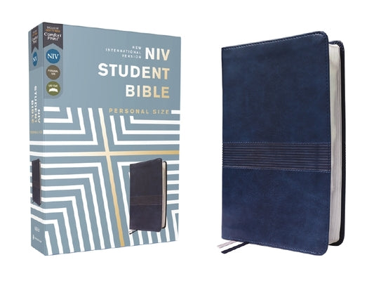 Cover Image for Niv, Student Bible, Personal Size, Leathersoft, Navy, Comfort Print -- Philip Yancey, Leather / Fine Binding