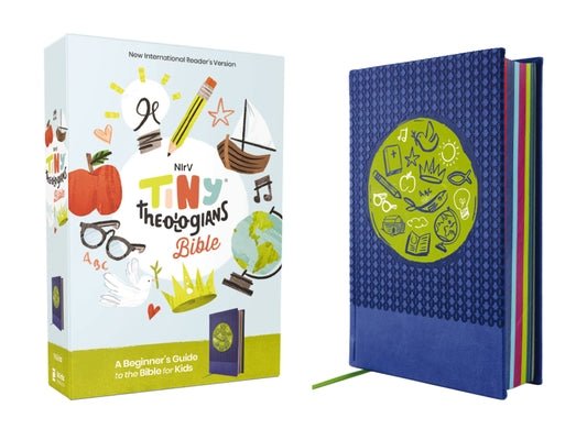 Cover Image for Nirv, Tiny Theologians Bible, Leathersoft Over Board, Blue, Comfort Print: A Beginner's Guide to the Bible - For Kids -- Amy Gannett, Imitation Leather