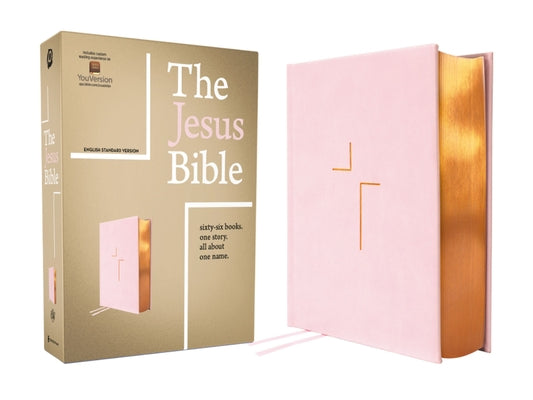 Cover Image for The Jesus Bible, ESV Edition, Leathersoft Over Board, Pink: Sixty-Six Books. One Story. All about One Name. -- Passion Publishing, Imitation Leather