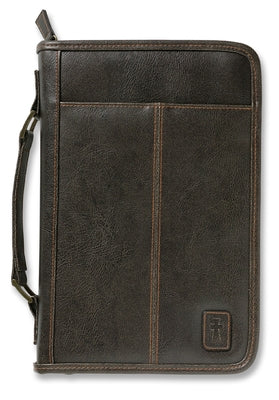Cover Image for Aviator Bible Cover, Zippered, with Handle, Leather Look, Brown, Large -- Zondervan, Other Merchandise