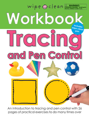 Cover Image for Tracing and Pen Control (Wipe Clean Workbook): Includes Wipe-Clean Pen [With Wipe Clean Pen] -- Roger Priddy, Mixed Media Product