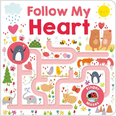 Cover Image for Follow Me Maze Books: Follow My Heart -- Roger Priddy, Board Books
