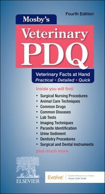 Cover Image for Mosby's Veterinary PDQ -- Kristin J. Holtgrew-Bohling, Spiral