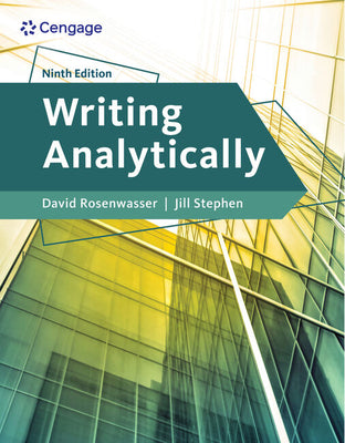 Cover Image for Writing Analytically -- David Rosenwasser, Paperback
