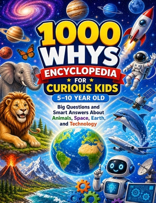 Cover Image for 1000 Whys Encyclopedia for Curious Kids (5-10 years old): Big Questions and Smart Answers about Animals, Space and Technology -- Dr Saraha Serhani, Paperback