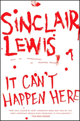 Cover Image for It Can't Happen Here -- Sinclair Lewis, Paperback
