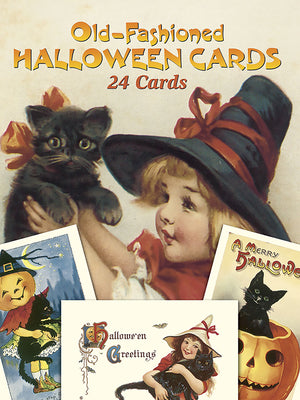Cover Image for Old-Fashioned Halloween Cards: 24 Cards -- Gabriella Oldham, Paperback