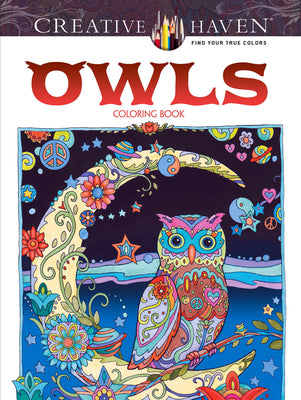 Cover Image for Creative Haven Owls Coloring Book -- Marjorie Sarnat, Paperback