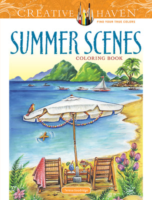 Cover Image for Creative Haven Summer Scenes Coloring Book -- Teresa Goodridge, Paperback