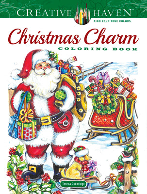 Cover Image for Creative Haven Christmas Charm Coloring Book -- Teresa Goodridge, Paperback