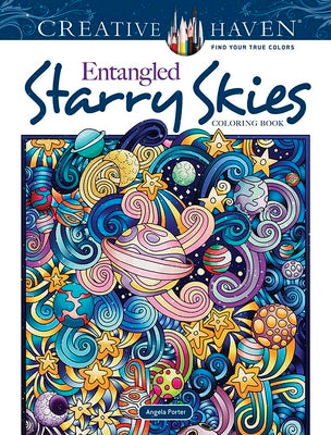 Cover Image for Creative Haven Entangled Starry Skies Coloring Book -- Angela Porter, Paperback