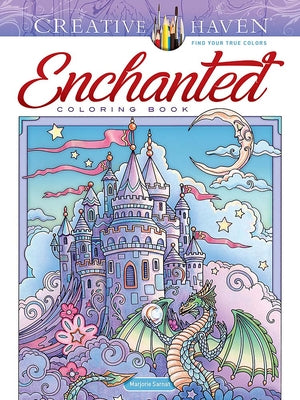 Cover Image for Creative Haven Enchanted Coloring Book -- Marjorie Sarnat, Paperback