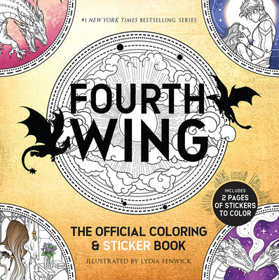 Cover Image for Fourth Wing: The Official Coloring & Sticker Book (Includes 2 Pages of Stickers to Color) -- Entangled, Paperback