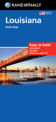 Cover Image for Rand McNally Easy to Fold: Louisiana State Laminated Map -- Rand McNally, Mass Market Paperback