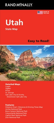 Cover Image for Rand McNally Easy to Read: Utah State Map -- Rand McNally, Folded