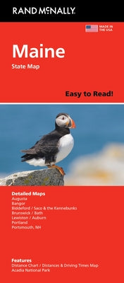 Cover Image for Rand McNally Easy to Read: Maine State Map -- Rand McNally, Folded
