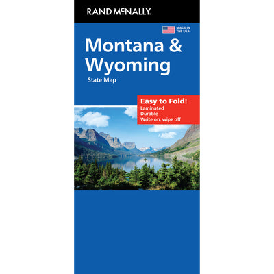 Cover Image for Rand McNally Easy to Fold: Montana, Wyoming Laminated Map -- Rand McNally, Folded