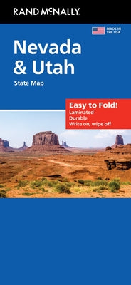 Cover Image for Rand McNally Easy to Fold: Nevada & Utah State Laminated Map -- Rand McNally, Sheet Map, Folded