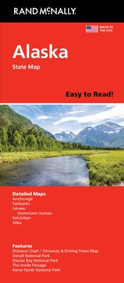 Cover Image for Rand McNally Easy to Read: Alaska State Map -- Rand McNally, Sheet Map, Folded