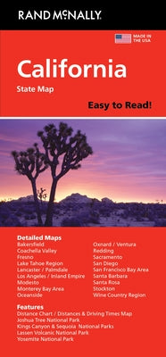 Cover Image for Rand McNally Easy to Read: California State Map -- Rand McNally, Folded
