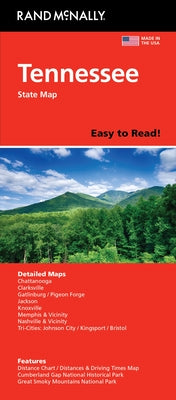 Cover Image for Rand McNally Easy to Read: Tennessee State Map -- Rand McNally, Folded